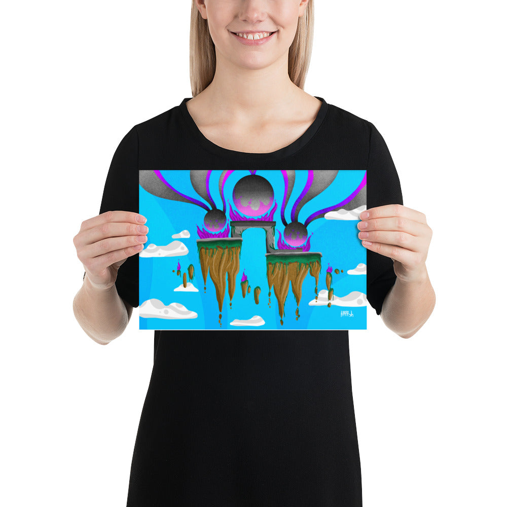 "Floating Spheres" Poster