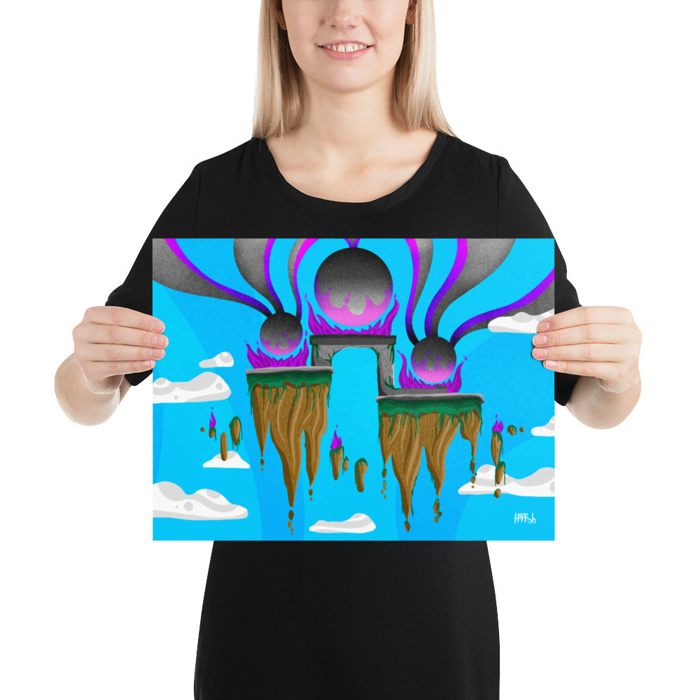 "Floating Spheres" Poster